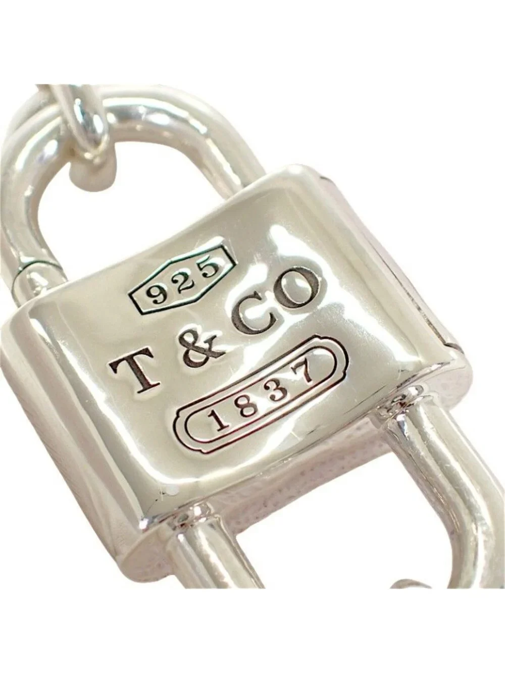 Tiffany & Co Large Double Lock XXL Bracelet Included 925 Sterling Silver
